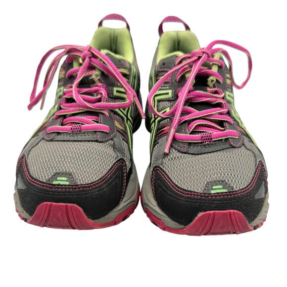 ASICS Gel Venture 5 Women's Bright Neon Trail Running Athletic Shoes - Picture 2 of 12